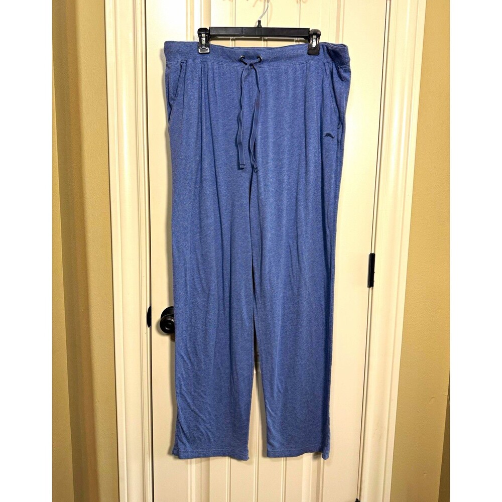 Tommy Bahama Men's Blue Lounge Pants XL Regular Cotton/Modal Knit Drawstring